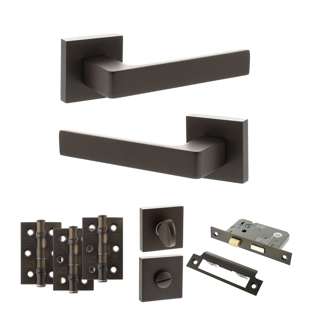 Montana Door Handle Pack in Urban Dark Bronze