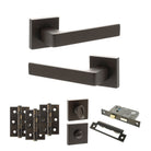 Montana Door Handle Pack in Urban Dark Bronze