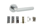 STATUS Carolina Door Handle Pack in Polished Chrome
