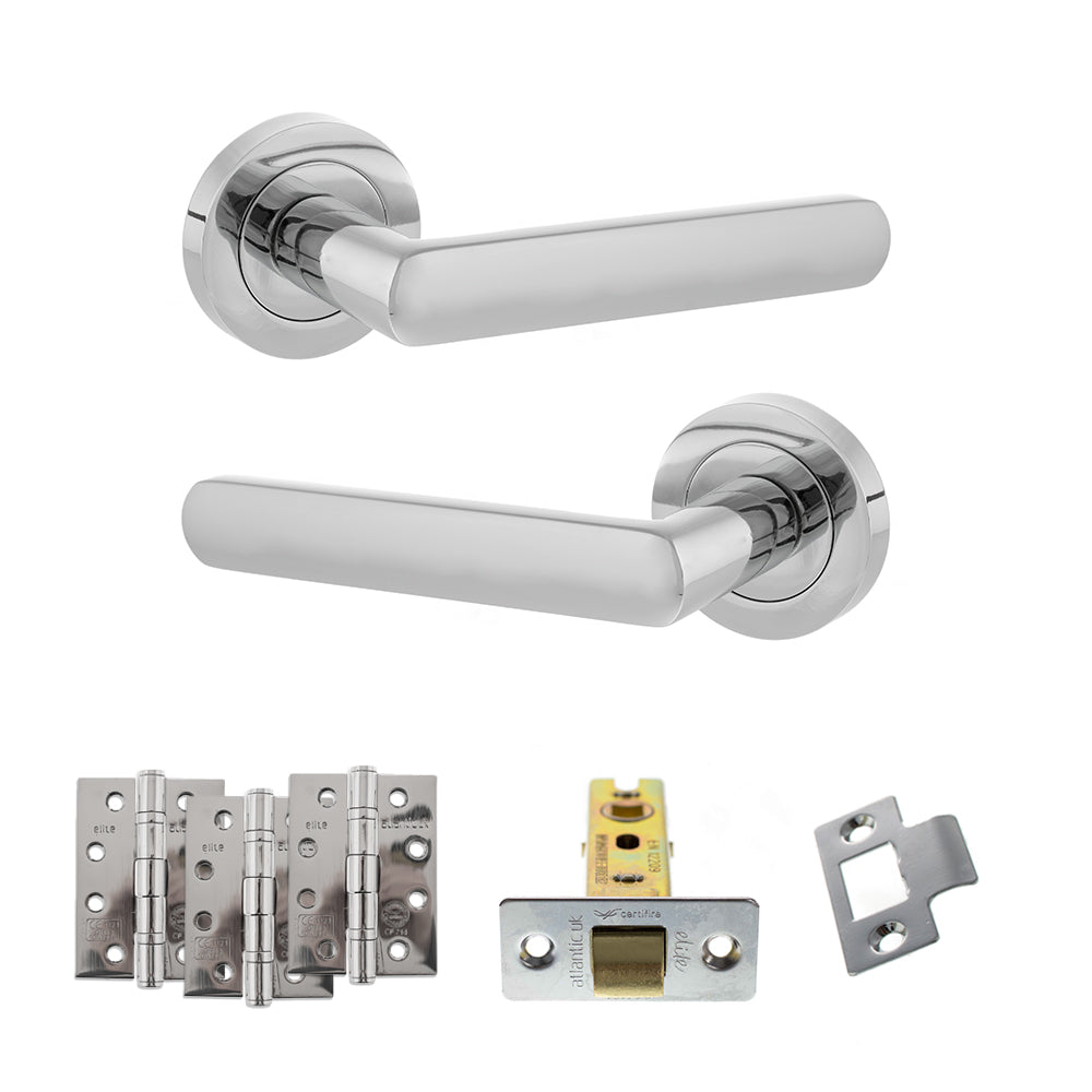 STATUS Carolina Door Handle Pack in Polished Chrome