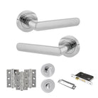 STATUS Carolina Door Handle Pack in Polished Chrome