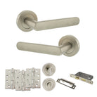 STATUS Carolina Door Handle Pack in Satin Nickel