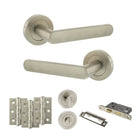 STATUS Carolina Door Handle Pack in Satin Nickel