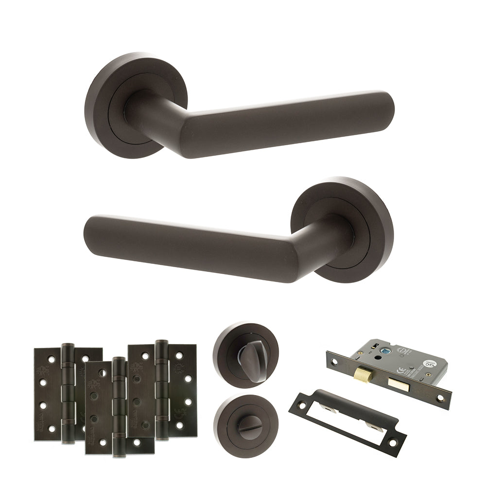 STATUS Carolina Door Handle Pack in Urban Dark Bronze