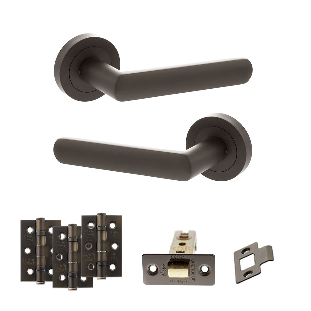 STATUS Carolina Door Handle Pack in Urban Dark Bronze