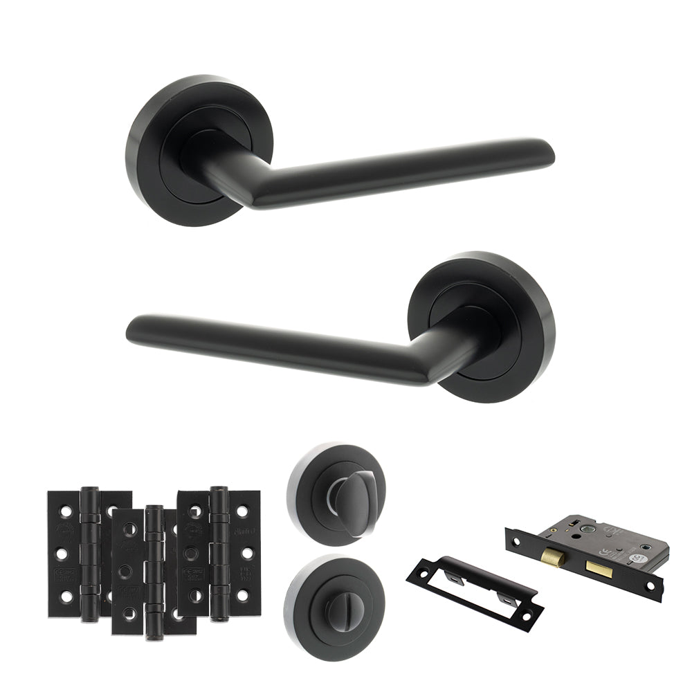 STATUS Alabama Door Handle Pack in Matt Black