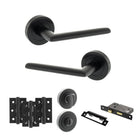 STATUS Alabama Door Handle Pack in Matt Black