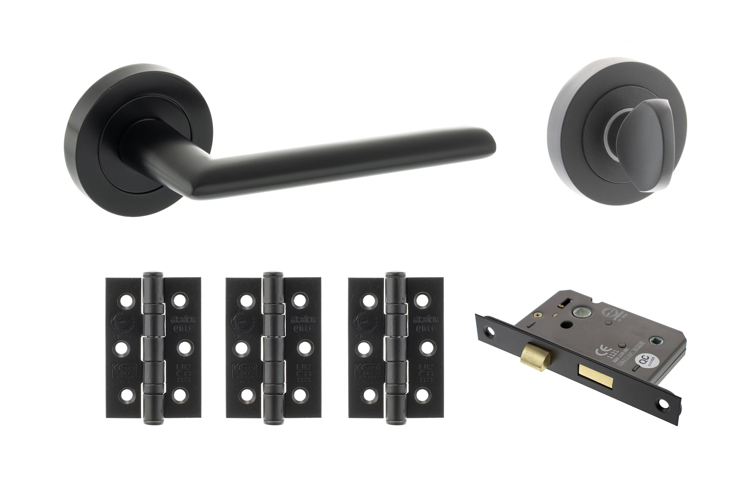 STATUS Alabama Door Handle Pack in Matt Black