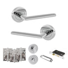 STATUS Alabama Door Handle Pack in Polished Chrome