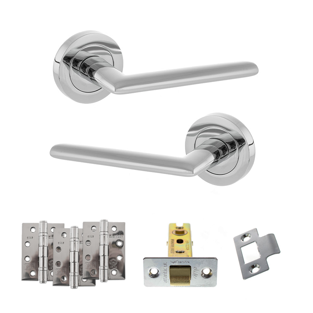STATUS Alabama Door Handle Pack in Polished Chrome