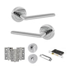 STATUS Alabama Door Handle Pack in Polished Chrome