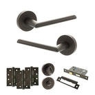 STATUS Alabama Door Handle Pack in Urban Dark Bronze
