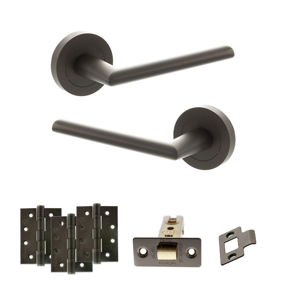 STATUS Alabama Door Handle Pack in Urban Dark Bronze