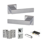 Senza Pari Panetti Door Handle Pack in Polished Chrome