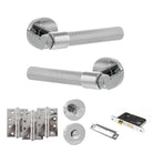 Senza Pari Andretta Door Handle Pack in Polished Chrome