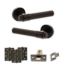 Senza Pari Andretta Door Handle Pack in Urban Dark Bronze