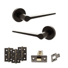 Senza Pari Laviano Door Handle Pack in Urban Dark Bronze