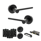 Senza Pari Darrio Door Handle Pack in Matt Black