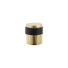 Atlantic Cylinder Premium Floor Mounted Door Stop - Polished Brass