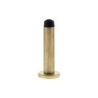 Atlantic Premium Wall Mounted Door Stop on Concealed Fix Rose - Satin Brass