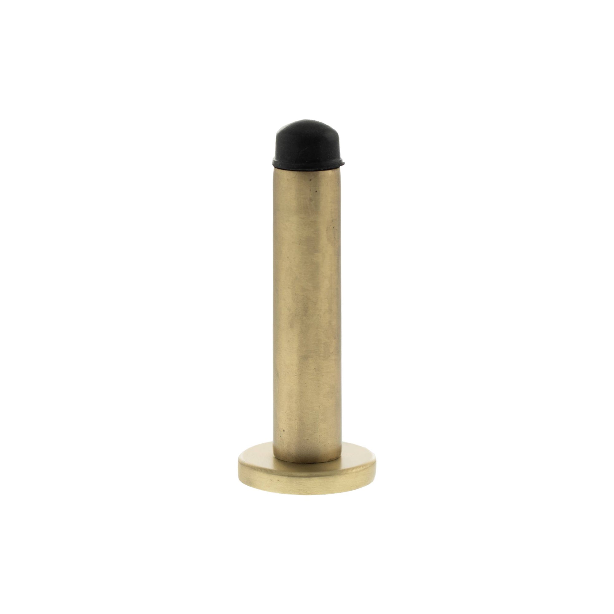 Atlantic Premium Wall Mounted Door Stop on Concealed Fix Rose - Satin Brass