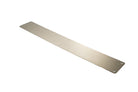 Atlantic Finger Plate Radius Corner Pre drilled with screws 650mm x 75mm - Satin Stainless Steel