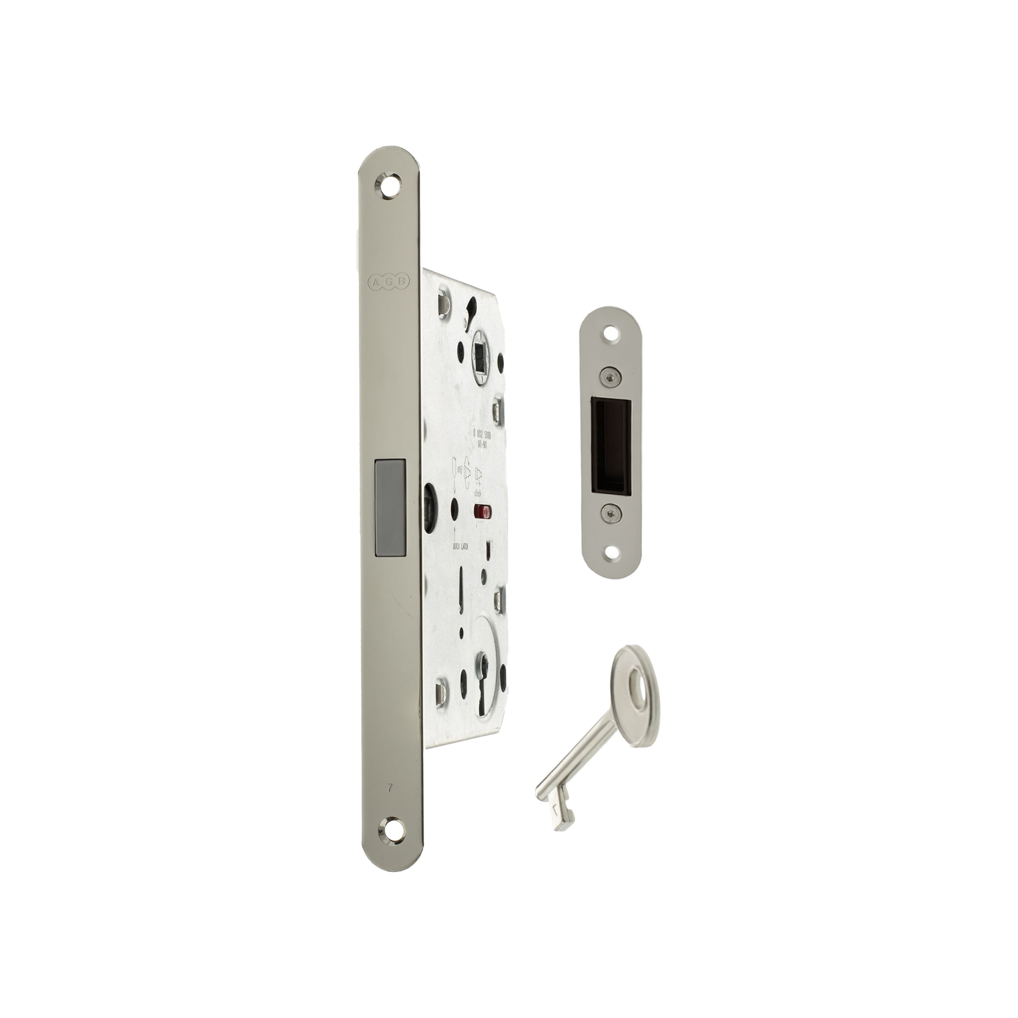 AGB Polaris 2XT Magnetic Key Sashlock 50mm backset - Satin Chrome