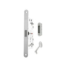 AGB Polaris 2XT Magnetic Key Sashlock 60mm backset with strike plates for ALU doors - White