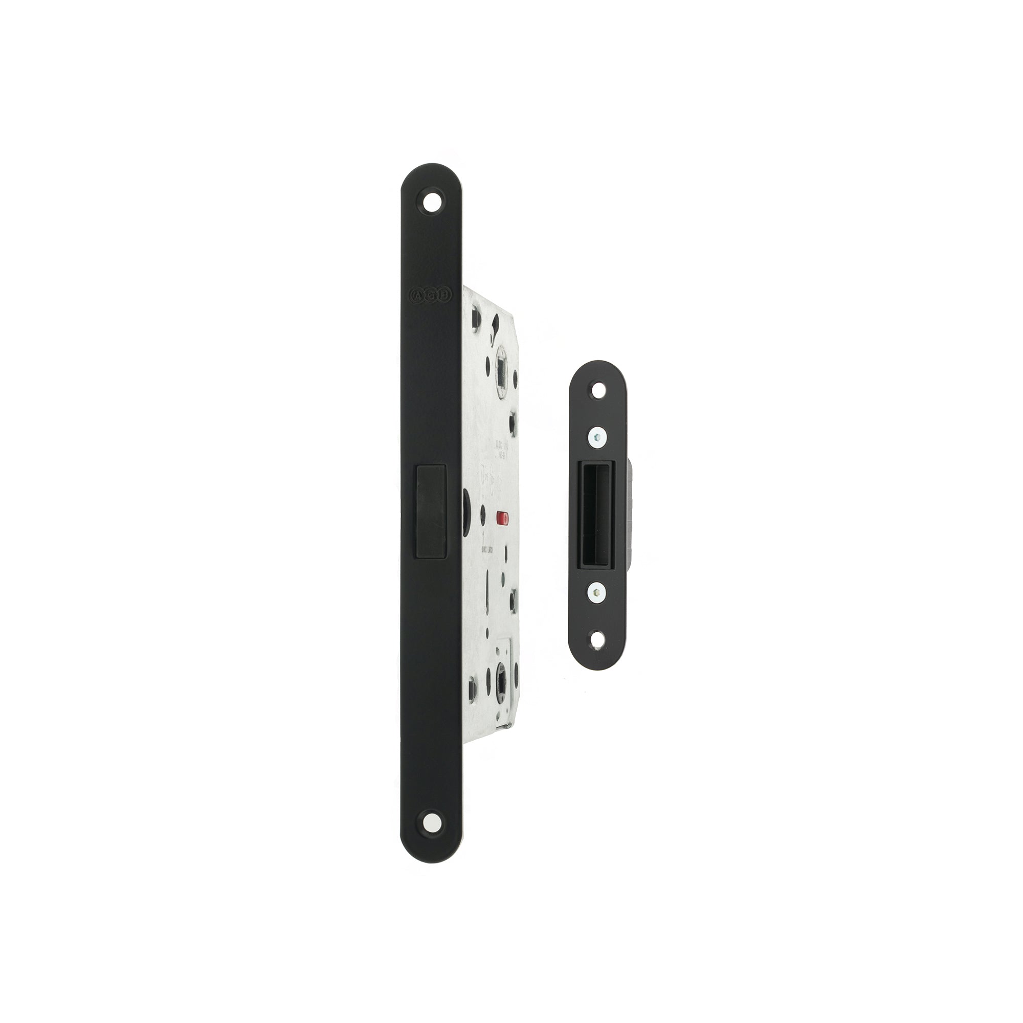 AGB Polaris 2XT Magnetic Bathroom Lock 50mm backset - Matt Black