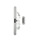 AGB Revolution XT Magnetic Euro Profile Sashlock 60mm backset with strike plates for ALU doors - Satin Chrome