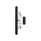 AGB Revolution XT Magnetic Bathroom Lock 60mm backset with strike plates for ALU doors - Matt Black