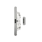 AGB Revolution XT Magnetic Bathroom Lock 60mm backset with strike plates for ALU doors - Satin Chrome
