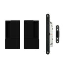 AGB Wave Flush Door Handle & Latch Set - Matt Black