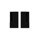 AGB Wave Flush Pocket Door Handle Set - Matt Black