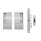 AGB Wave Flush Door Handle & Latch Set - Satin Chrome 
