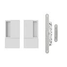 AGB Wave Flush Door Handle & Latch Set - White
