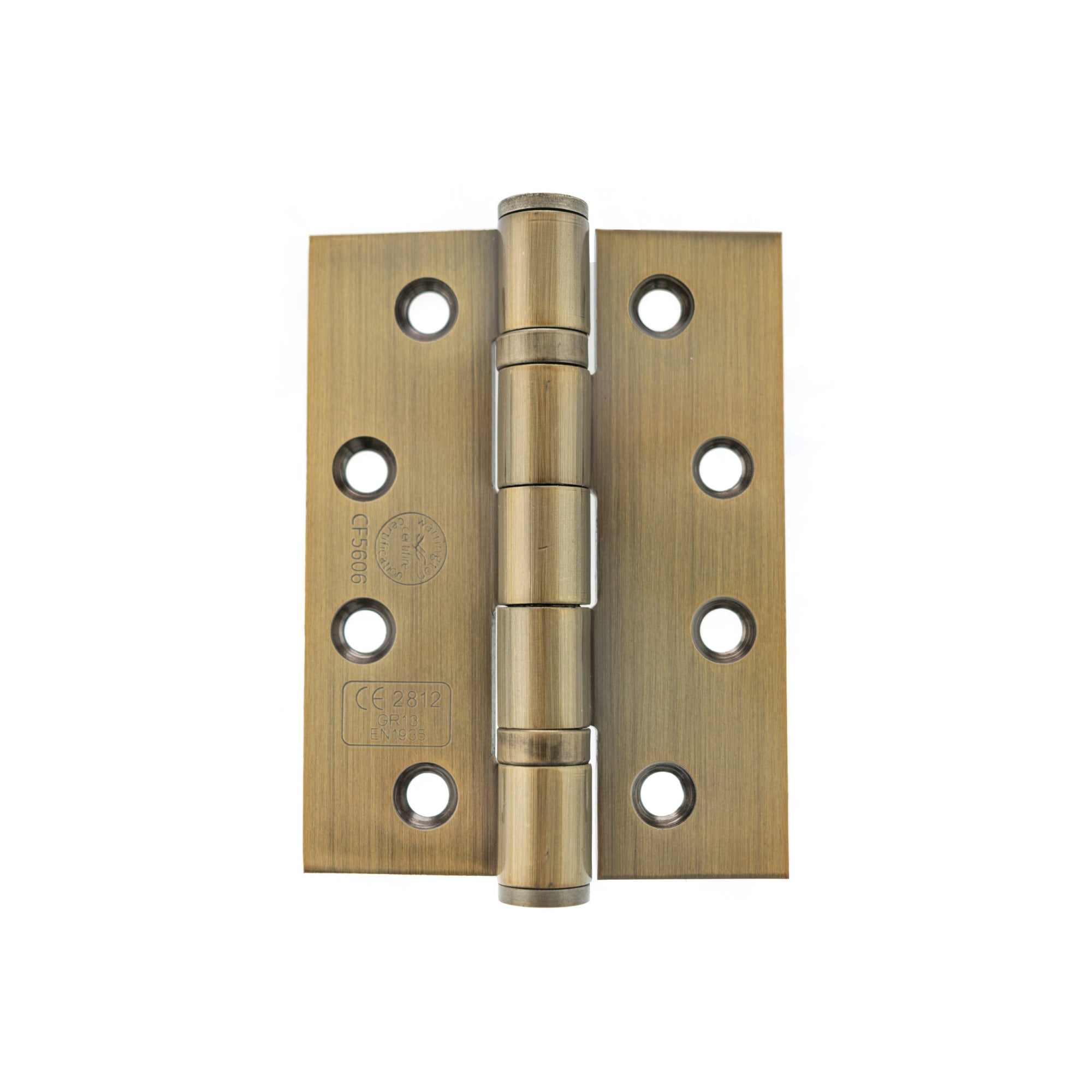 Atlantic Ball Bearing Hinges Grade 13 Fire Rated 4" x 3" x 3mm - Antique Brass