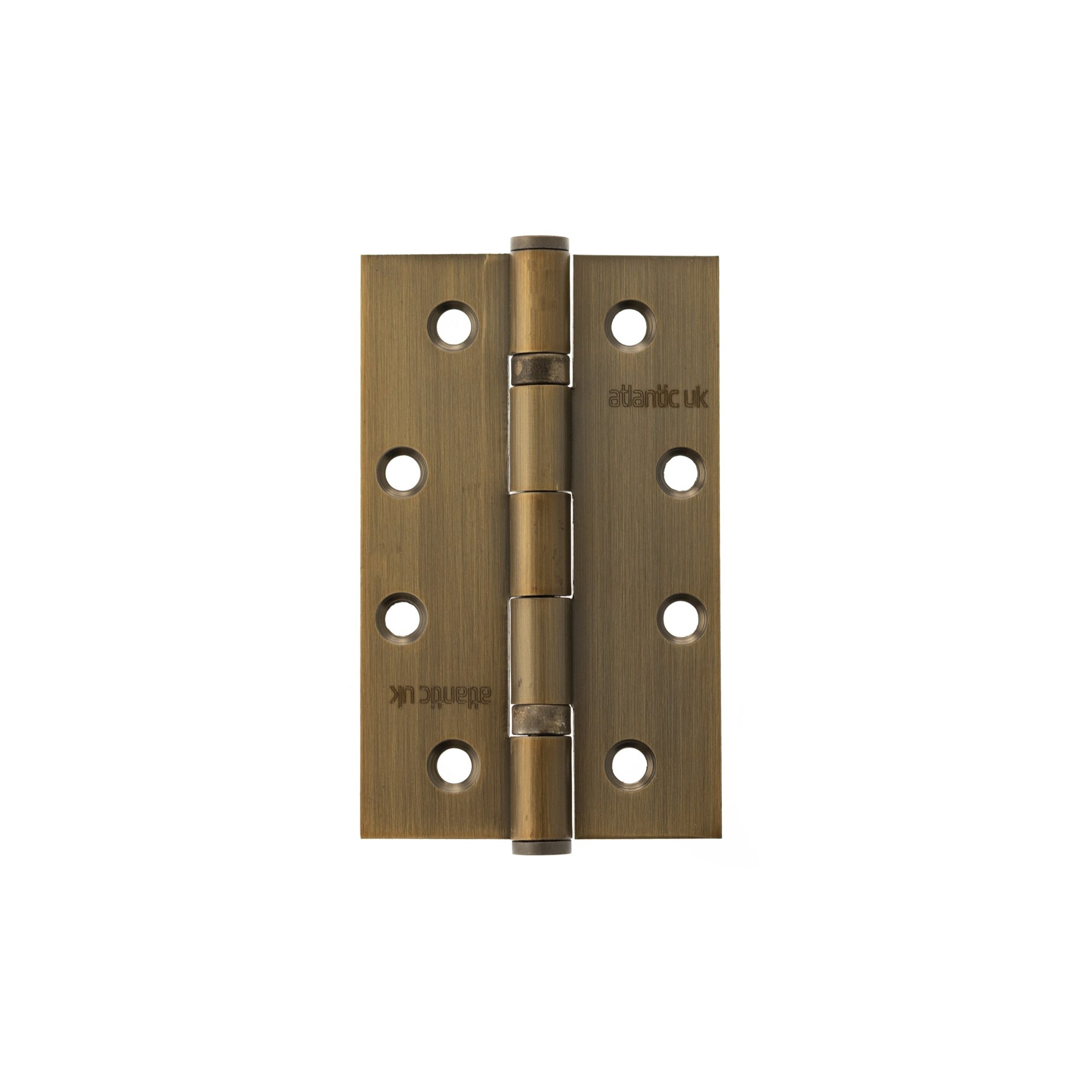 Atlantic Slim Knuckle Ball Bearing Hinges 4" x 2.5" x 2.5mm - Matt Antique Brass 
