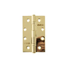 Atlantic Slim Knuckle Ball Bearing Hinges 4" x 2.5" x 2.5mm - Polished Brass  