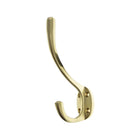 Atlantic Traditional Hat & Coat Hook - Polished Brass