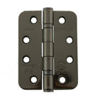 Atlantic Radius Corner Ball Bearing Hinges Grade 13 Fire Rated 4" X 3" X 3mm - Black Nickel