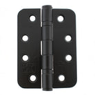 Atlantic Radius Corner Ball Bearing Hinges Grade 13 Fire Rated 4" X 3" X 3mm - Matt Black