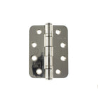 Atlantic Radius Corner Ball Bearing Hinges Grade 13 Fire Rated 4" X 3" X 3mm - Polished Stainless Steel