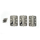 Atlantic Radius Corner Ball Bearing Hinges Grade 13 Fire Rated 4" X 3" X 3mm set of 3 - Polished Stainless Steel
