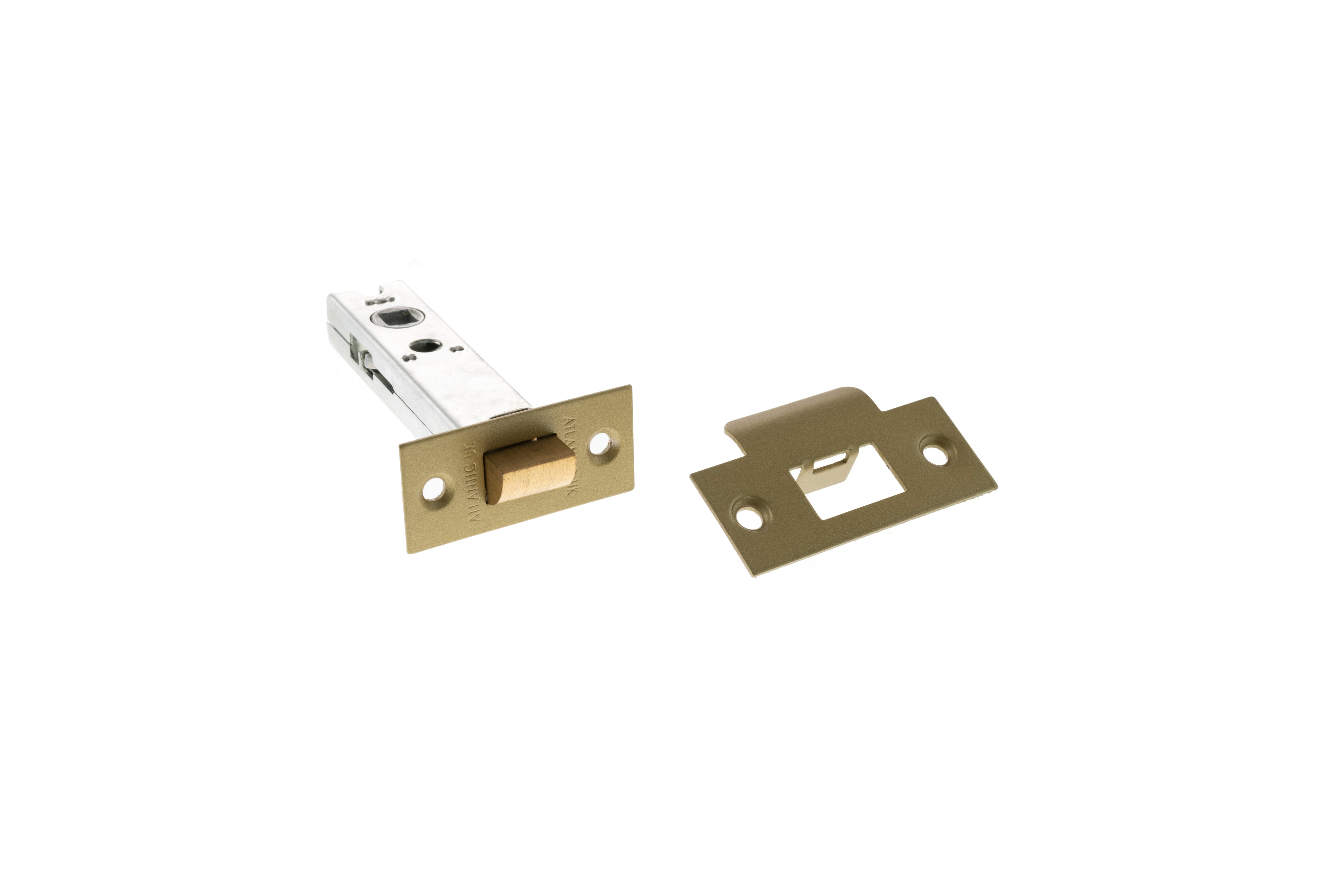 Atlantic Bolt Through Tubular Latch 2.5" - Raw Brass