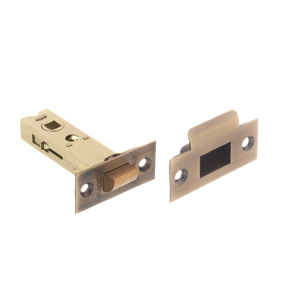 Atlantic Heavy Duty Bolt Through Tubular Latch 3" - Matt Antique Brass