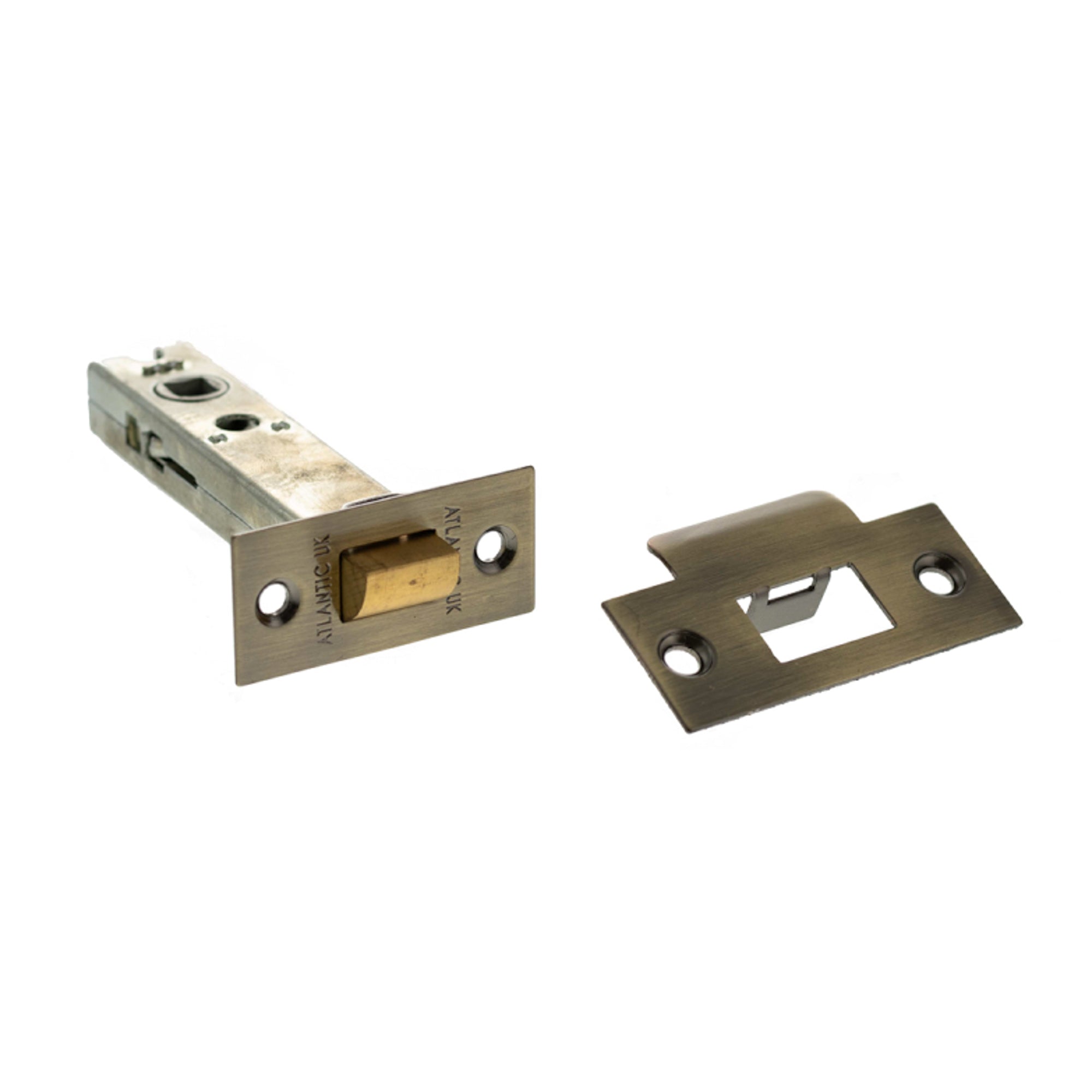 Atlantic Heavy Duty Bolt Through Tubular Latch 4" - Antique Brass