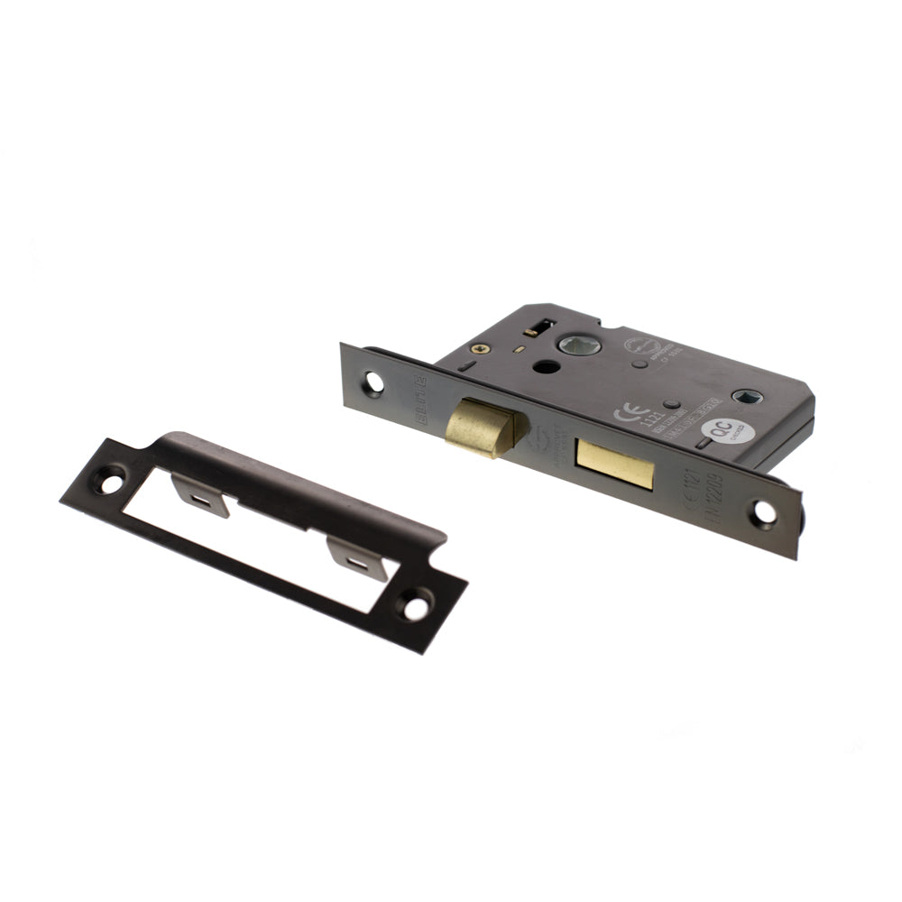 Atlantic Bathroom Lock [CE] 2.5" - Black Nickel