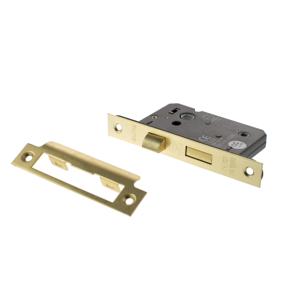 Atlantic Bathroom Lock [CE] 2.5" - Satin Brass
