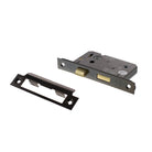 Atlantic Bathroom Lock [CE] 3" - Black Nickel